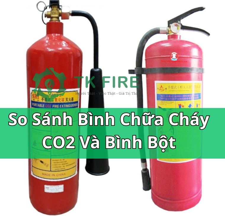 So Sánh Bình Chữa Cháy CO2 Và Bình Bột  So Sánh Bình Chữa Cháy CO2 Và Bình Bột