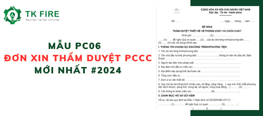 Mẫu đơn xin thẩm duyệt PCCC